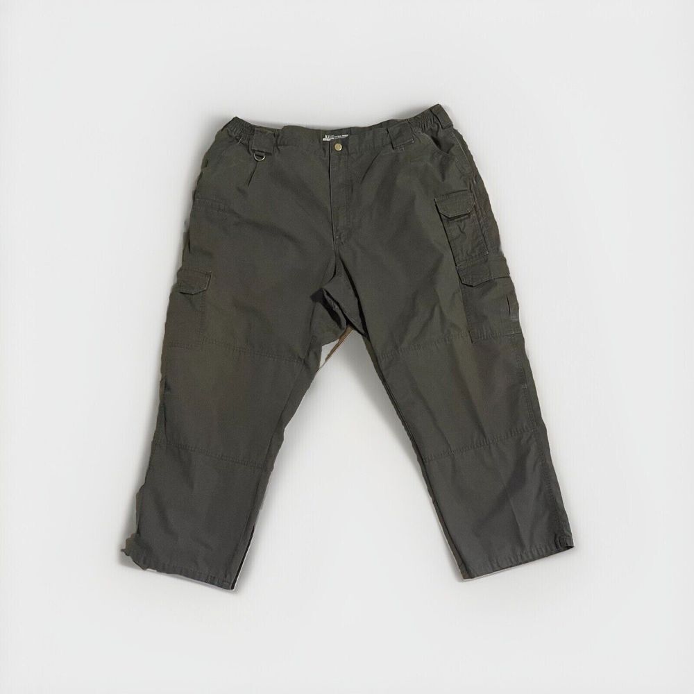 5.11 Tactical Pants Mens 44X30 Regular Black Cargo Adjustable Waist Straight Leg